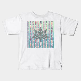 Glitter Lotus Vintage Chic Kids T-Shirt